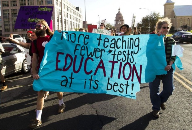 Education not testing chicago protest